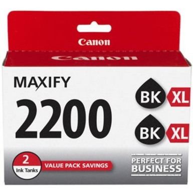 Canon PGI-2200 XL Original High Yield Inkjet Ink Cartridge - Twin-pack - Black - 2 / Pack