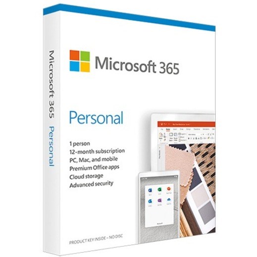 Microsoft 365 Personal - Box Pack - 1 Person - 12 Month