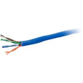 C2G 1000ft Cat6 Bulk Unshielded (UTP) Ethernet Cable with Solid Conductors - Plenum CMP Rated - Blue