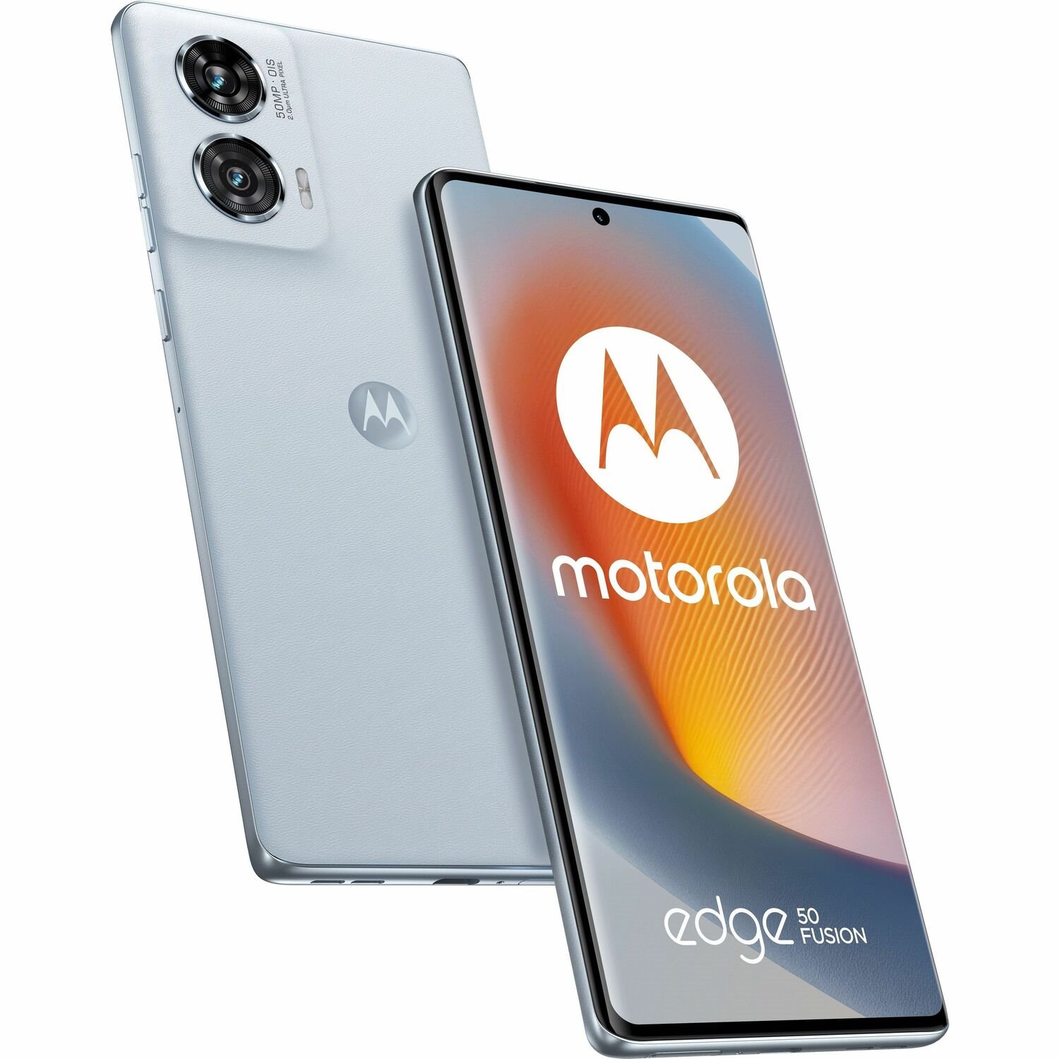 Motorola Mobility Edge 50 Fusion 256 GB Smartphone - 6.7" P-OLED Full HD Plus 2400 x 1080 - Octa-core (Cortex A78Quad-core (4 Core) 2.40 GHz + Cortex A55 Quad-core (4 Core) 1.95 GHz - 12 GB RAM - Android 14 - 5G - Marshmallow Blue