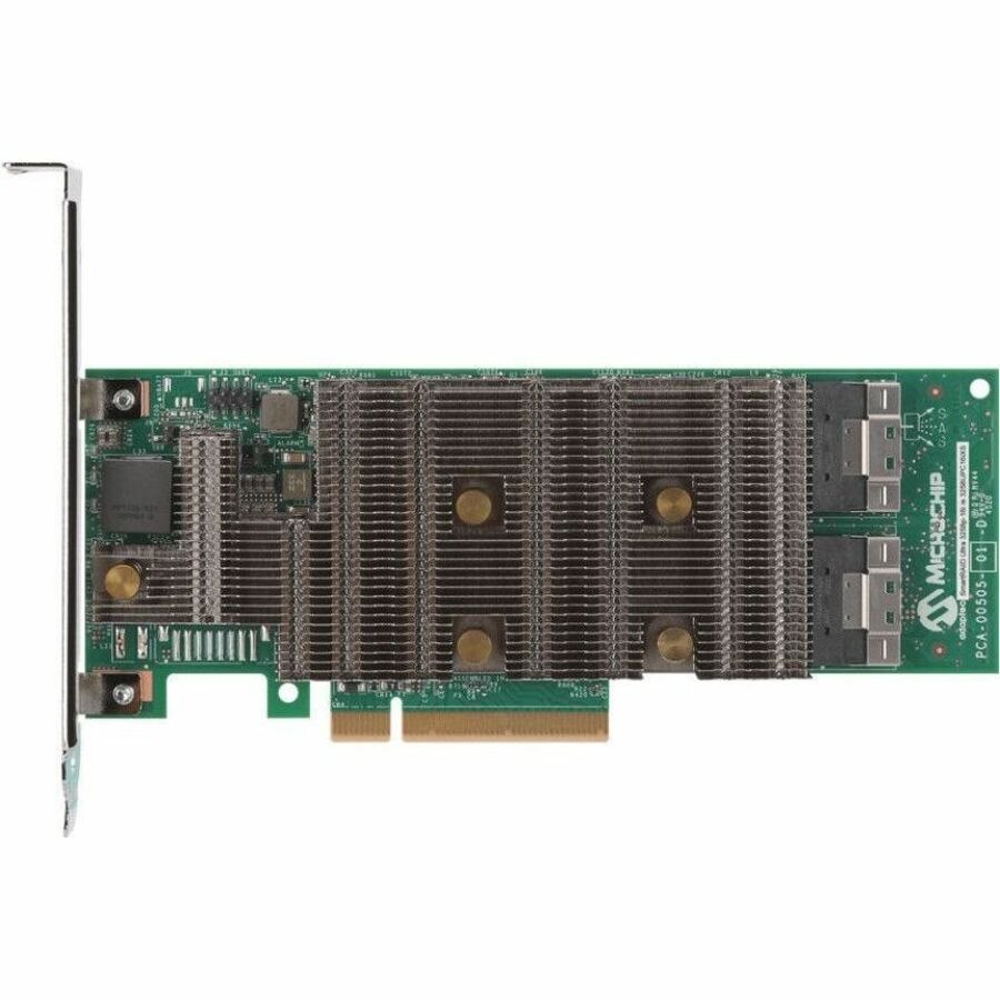 Microchip SmartRAID 3254-8i /e SAS/SATA/NVMe Controller - 24Gb/s SAS - PCI Express 4.0 x8 - 4 GB - Plug-in Card