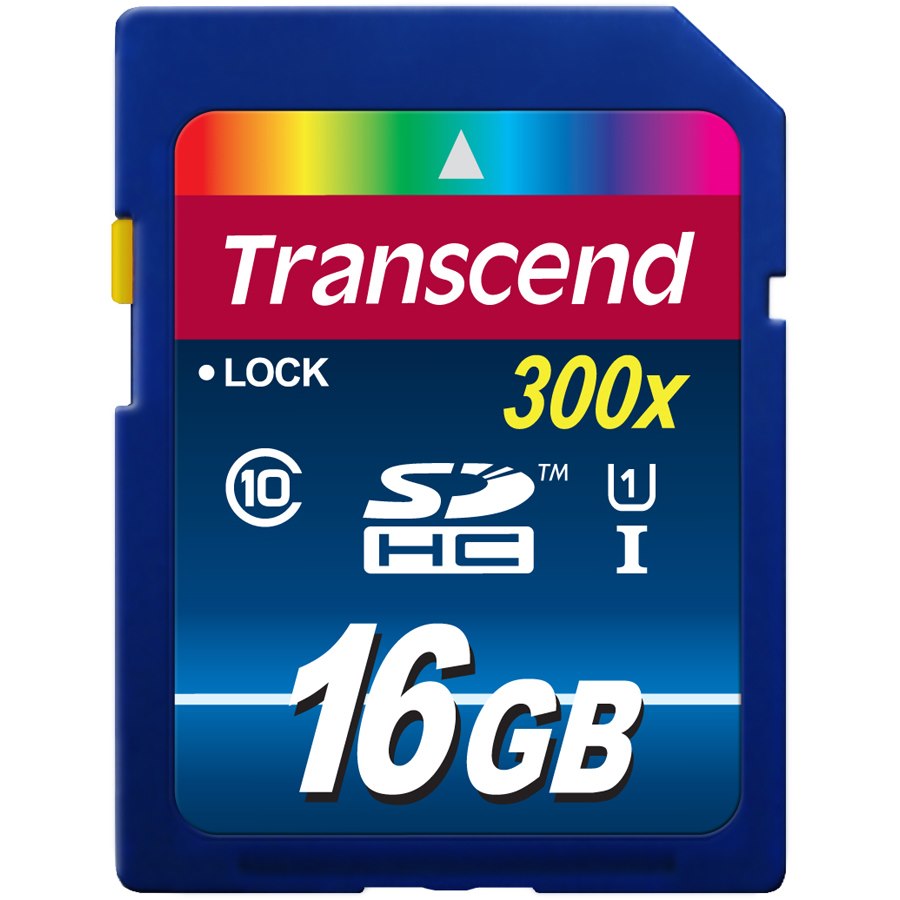 Transcend 16 GB Class 10/UHS-I SDHC
