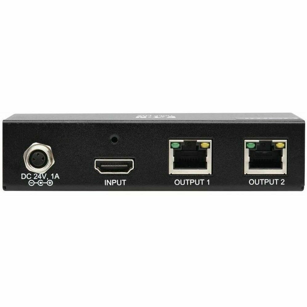 Eaton Tripp Lite Series 2-Port HDMI over Cat6 Splitter - 4K 60 Hz, HDR, 4:4:4, PoC, HDCP 2.2, 230 ft. (70.1 m), TAA