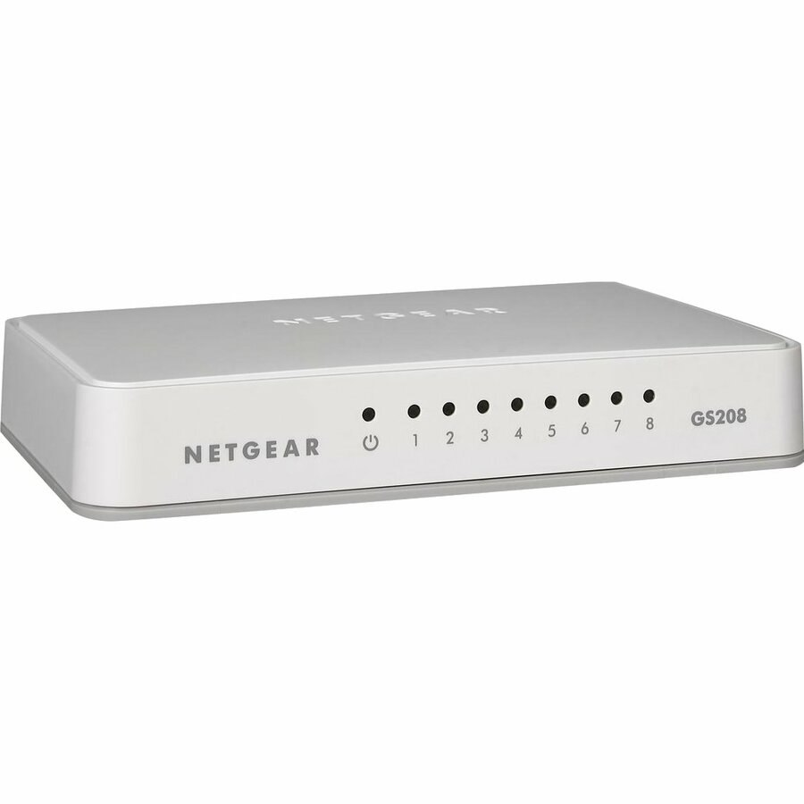 Netgear GS208 8 Ports Ethernet Switch - Gigabit Ethernet - 10/100/1000Base-T