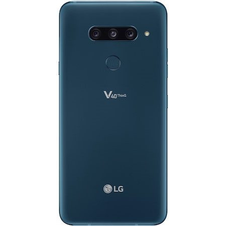 LG V40 ThinQ LMV405EBW 128 GB Smartphone - 6.4" P-OLED QHD+ 3120 x 1440 - Kryo 385 GoldQuad-core (4 Core) 2.70 GHz + Kryo 385 Silver Quad-core (4 Core) 1.70 GHz - 6 GB RAM - Android 8.1 Oreo - 4G - Moroccan Blue