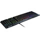 Logitech G815 LIGHTSYNC RGB Mechanical Gaming Keyboard with Low Profile GL Tactile key switch, 5 programmable G-keys,USB Passthrough, dedicated media control, black and white colorways