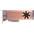 QNAP Dual M.2 2280 PCI Express 4.0 NVMe SSD & Dual-port 10GbE Expansion Card