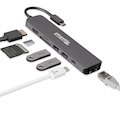 Plugable 7-in-1 USB C Hub Multiport Adapter w Ethernet Turns a Single Port into a 7-in-1 USB-C Hub