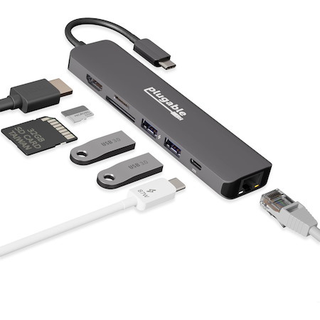 7-in-1 USB C Hub Multiport Adapter with Ethernet