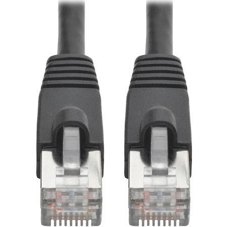 Eaton Tripp Lite Series Cat6a 10G Snagless Shielded STP Ethernet Cable (RJ45 M/M), PoE, Black, 10 ft. (3.05 m)