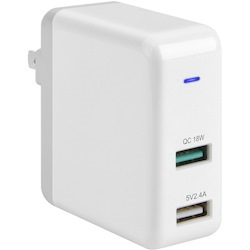 30W Dual USB A Wall Charger Fast Charging