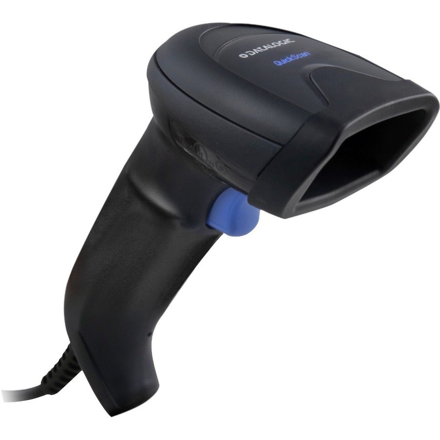 Datalogic QuickScan QD2590 Handheld Barcode Scanner Kit - Cable Connectivity - Black - USB Cable Included