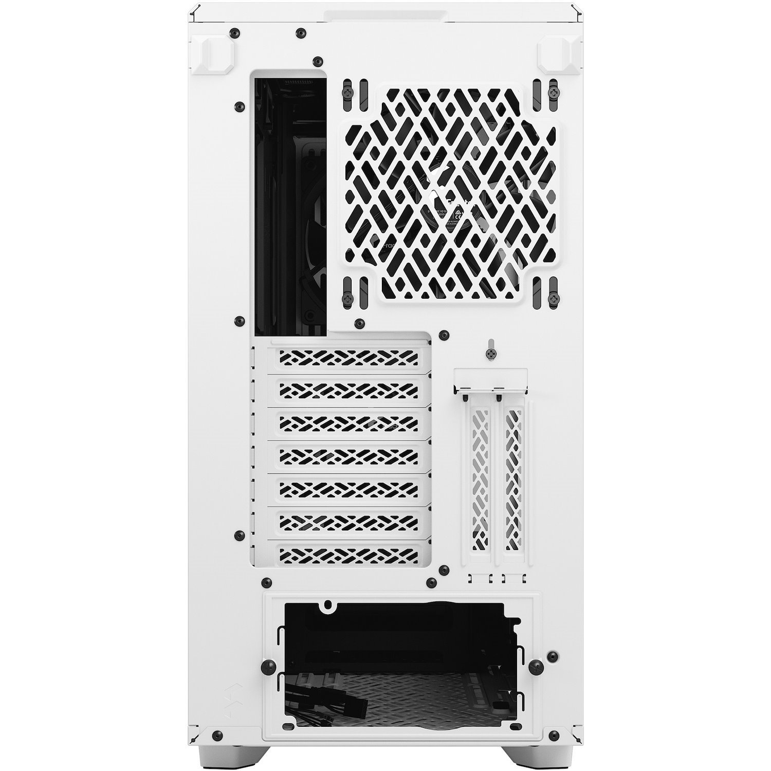 Fractal Design Meshify 2 Computer Case - EATX, ATX Motherboard Supported - Tower - Steel, Tempered Glass - White