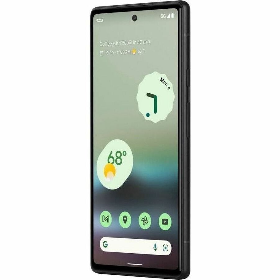 Google Pixel 6a G1AZG 128 GB Smartphone - 15.5 cm (6.1") OLED Full HD Plus 1080 x 2400 - Octa-core (Cortex X1Dual-core (2 Core) 2.80 GHz + Cortex A76 Dual-core (2 Core) 2.25 GHz + Cortex A55 Quad-core (4 Core) 1.80 GHz - 6 GB RAM - Android 12 - 5G - Chalk