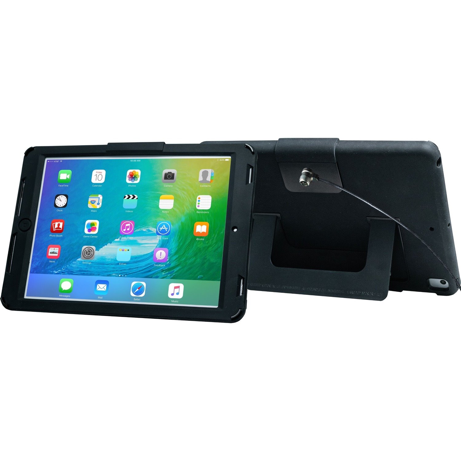CTA Digital Security Case with Kickstand for iPad Pro 9.7, iPad (Gen. 5-6), and iPad Air (Gen. 1-2)