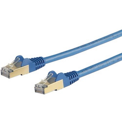 StarTech.com 10m CAT6a Ethernet Cable - Blue - RJ45 Snagless Connectors - CAT6a STP Cord - Copper Wire - Network Cable (6ASPAT10MBL)