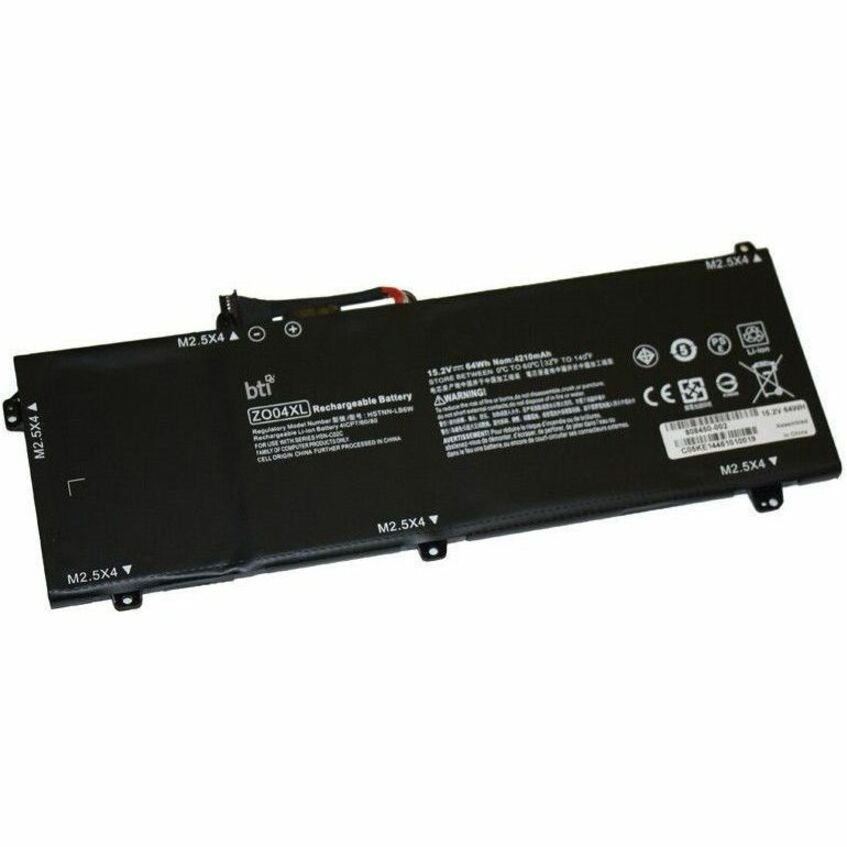 BTI 808450-001-BTI 15.2V 64WHR LI-ION BATTERY 808396-421, HSTNN-CS8C, 808450-001, HSTNN-LB6W, 808450-002, ZO04, HSTNN-C88C, ZO04XL ZBOOK STUDIO G3, ZBOOK STUDIO G3 MOBILE WORKSTATION, ZBOOK STUDIO G4, ZBOOK STUDIO G4 MOBILE WORKSTATION