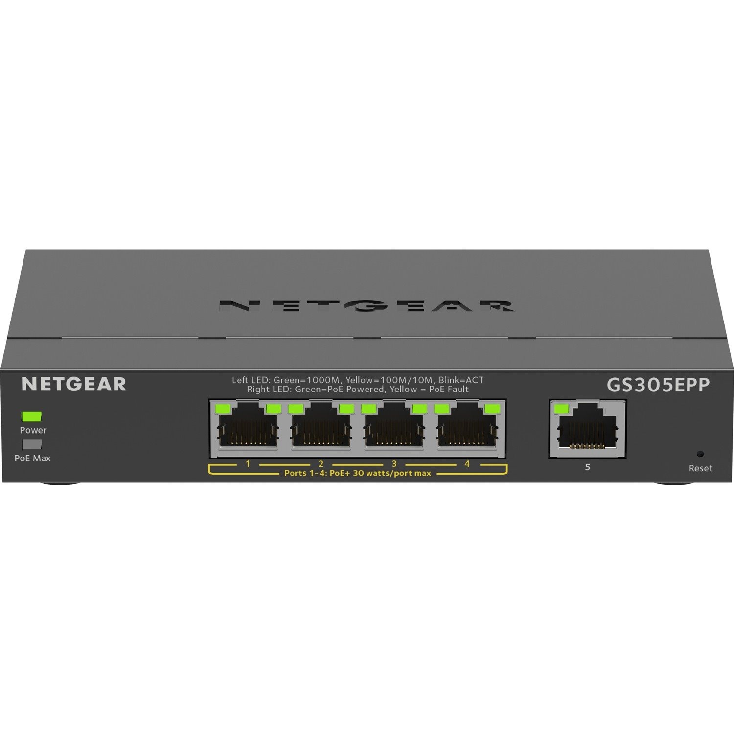 Netgear 300 GS305EPP 5 Ports Ethernet Switch - Gigabit Ethernet - 10/100/1000Base-T