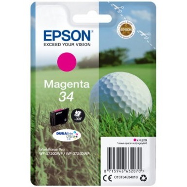 Epson DURABrite Ultra 34 Original Inkjet Ink Cartridge - Magenta - 1 / Pack