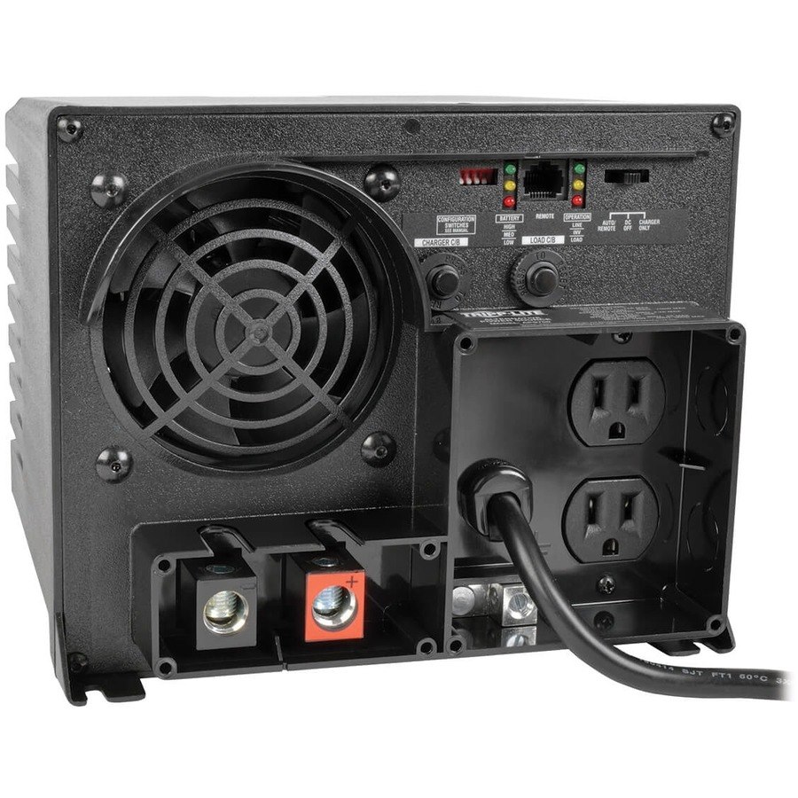 Tripp Lite 1250W APS 12VDC 120V Inverter / Charger w/ Auto Transfer Switching ATS 2 Outlets 5-15R