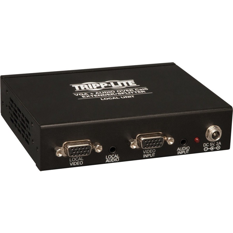 Tripp Lite by Eaton 4-Port VGA over Cat5/6 Splitter/Extender, Box-Style Transmitter for Video/Audio, Up to 1000 ft. (305 m), TAA
