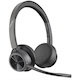 Poly Voyager 4300 UC 4320-M Wired/Wireless On-ear Stereo Headset - Black