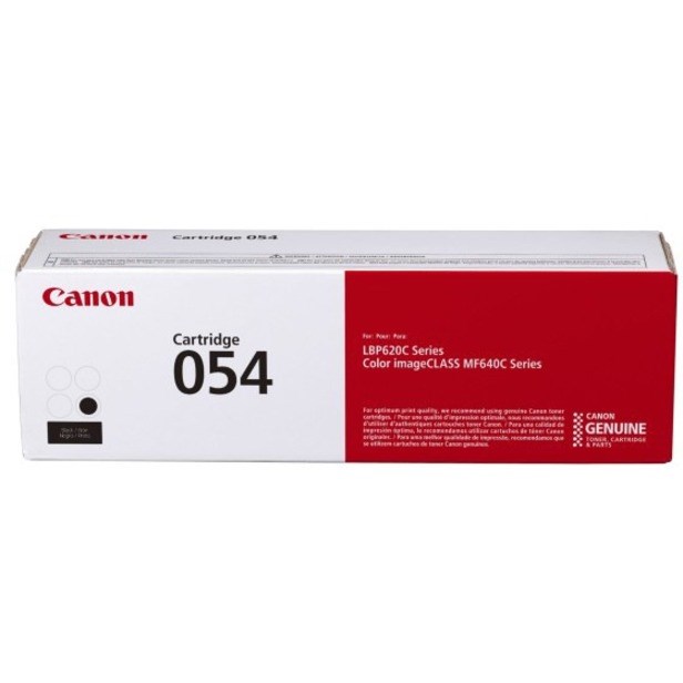 Canon 054 Original High Yield Laser Toner Cartridge - Black - 1 Pack
