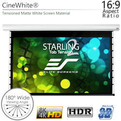 Elite Screens Starling Tab-Tension 2 STT120XWH2-E12 120" Electric Projection Screen