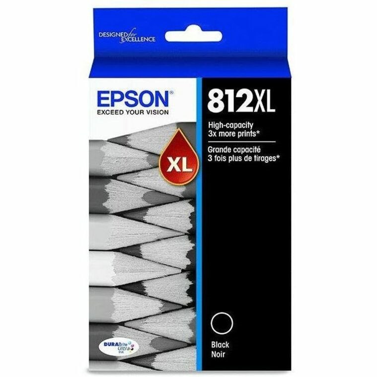 Epson T812 Original High Yield Inkjet Ink Cartridge - Black - 1 Each