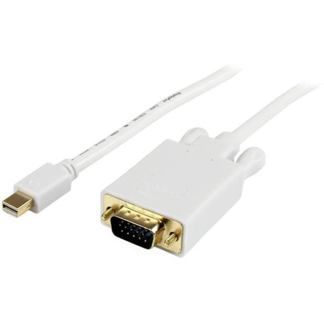 StarTech.com 15 ft Mini DisplayPort&trade; to VGA Adapter Converter Cable - mDP to VGA 1920x1200 - White