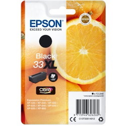 Epson Claria 33XL Original Inkjet Ink Cartridge - Black - 1 Pack