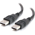 C2G 3.3ft USB Cable - USB A to USB A Cable - USB 2.0 - Black - M/M