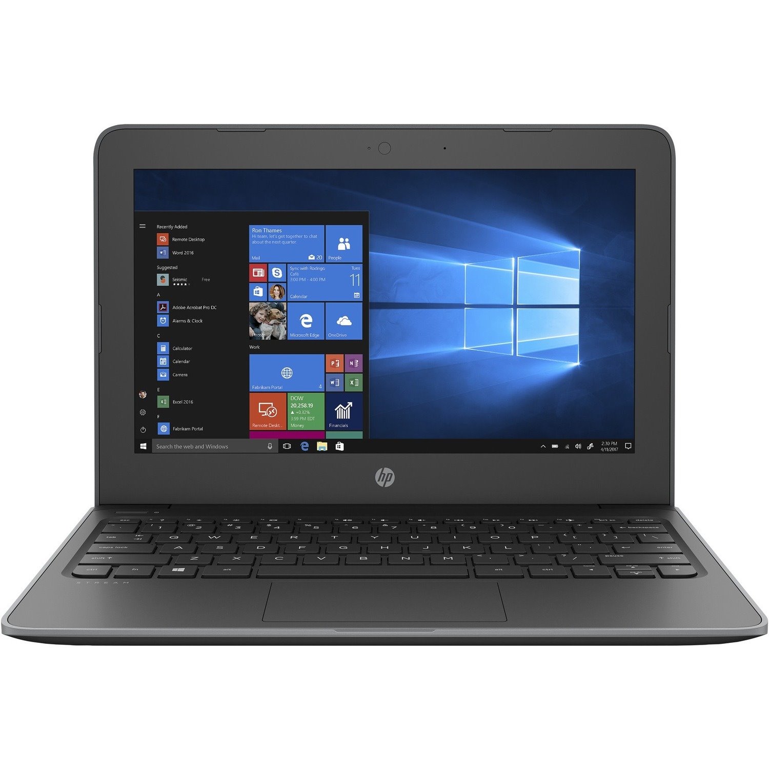 HP Stream 11 Pro G5 29.5 cm (11.6") Netbook - 1366 x 768 - Intel Celeron N4000 Dual-core (2 Core) 1.10 GHz - 4 GB Total RAM - 64 GB Flash Memory