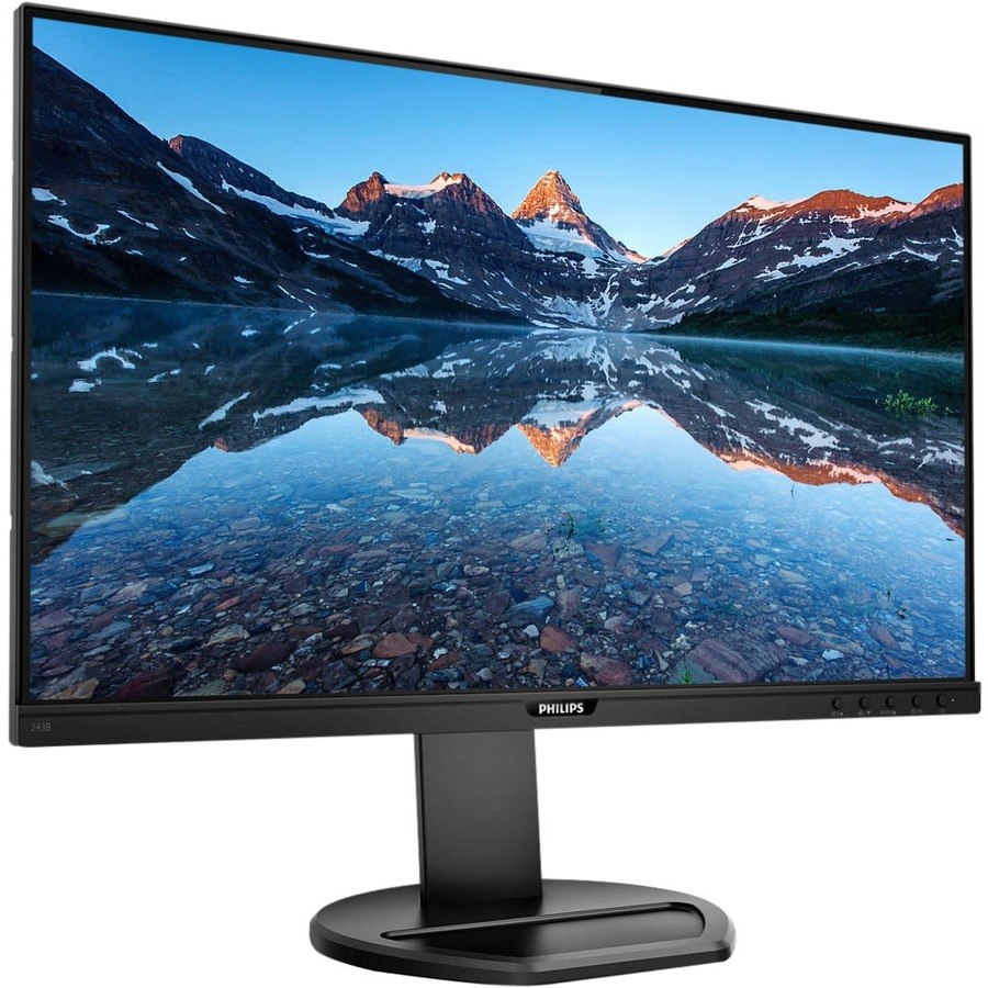 Philips 243B9 24" Class Full HD LCD Monitor - 16:9 - Textured Black