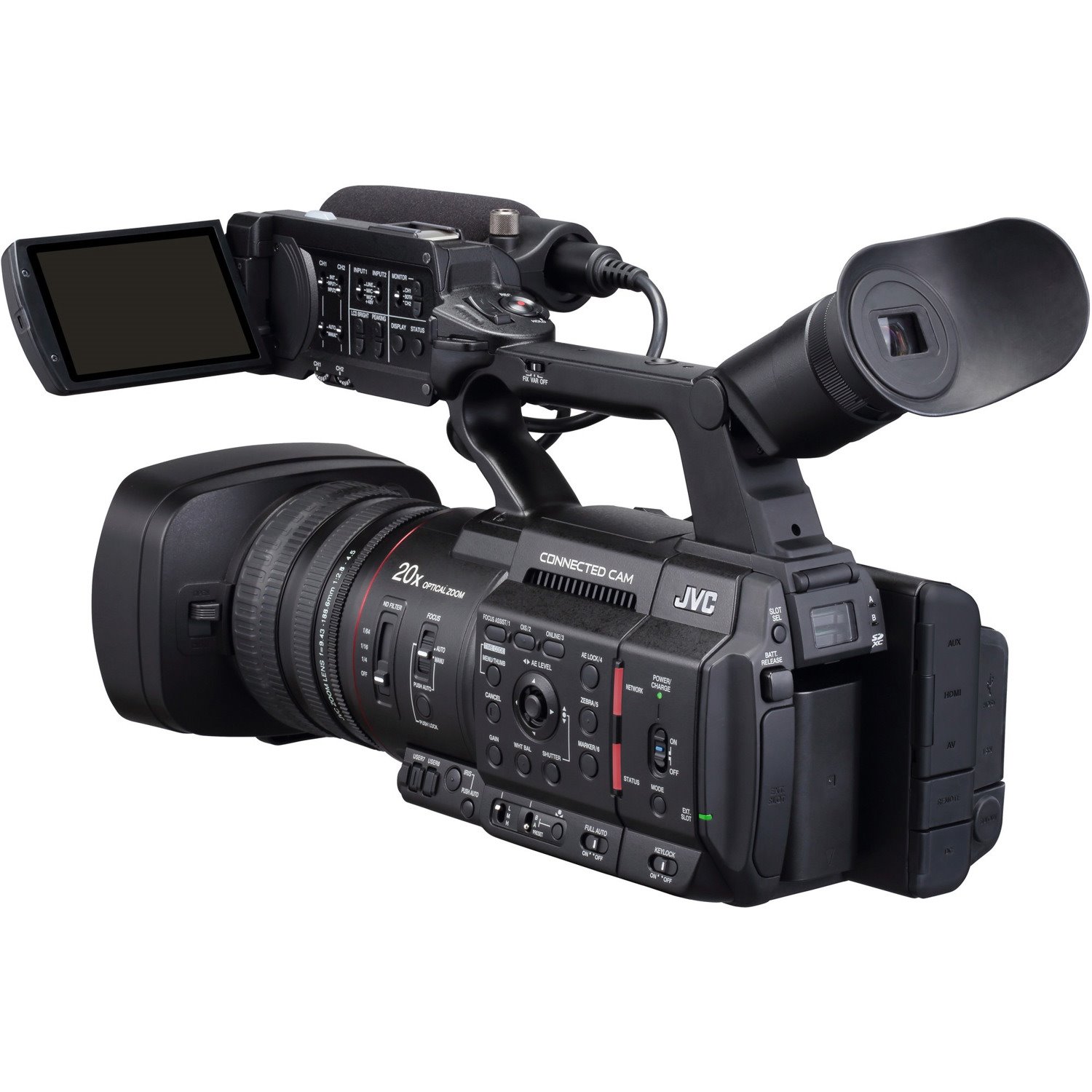 JVC GY-HC500U 4K Hand-Held Connected Cam 1-Inch Camcorder