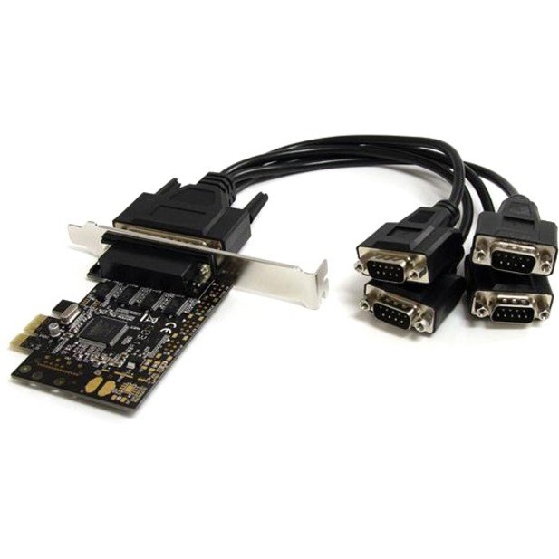 StarTech.com 4 Port PCI Express Serial Card w/ Breakout Cable