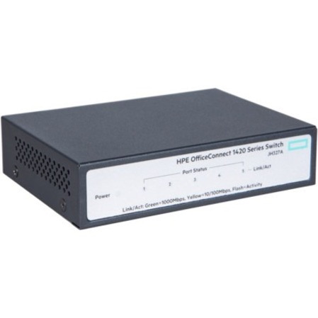HPE OfficeConnect 1420 1420 5G 5 Ports Ethernet Switch - Gigabit Ethernet - 10/100/1000Base-TX