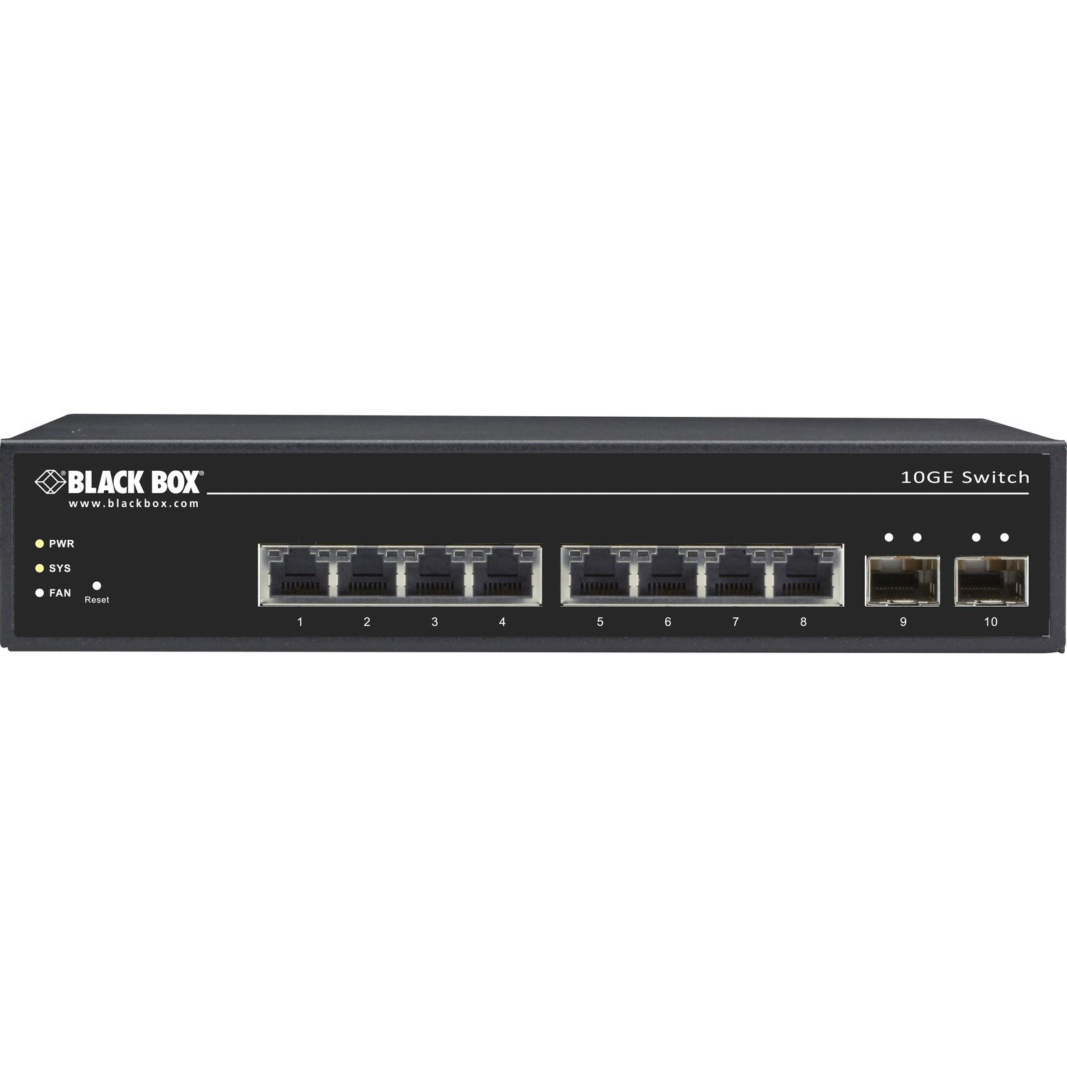 Black Box 10-Port 10 Gigabit Ethernet Switch Web Smart