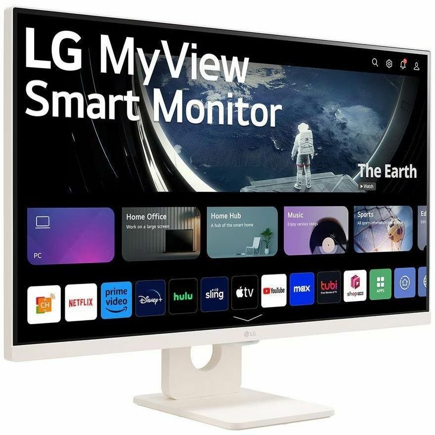 LG MyView 27SR50F-W 27" Class Full HD Smart LCD Monitor - 16:9 - White