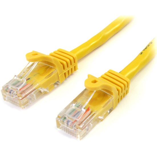 StarTech.com 3 ft Yellow Snagless Cat5e UTP Patch Cable