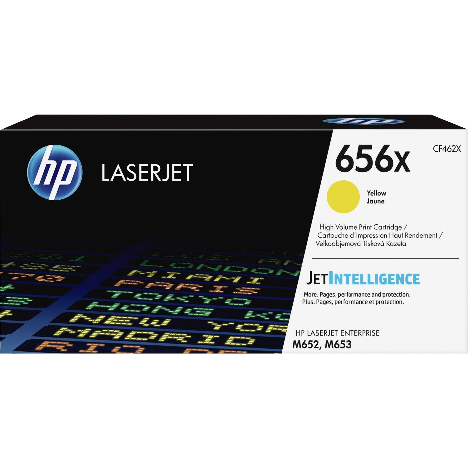 HP 656X Original High Yield Laser Toner Cartridge - Yellow - 1 / Pack