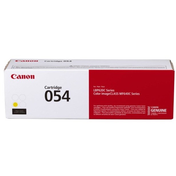 Canon 054 Original Laser Toner Cartridge - Yellow - 1 Pack
