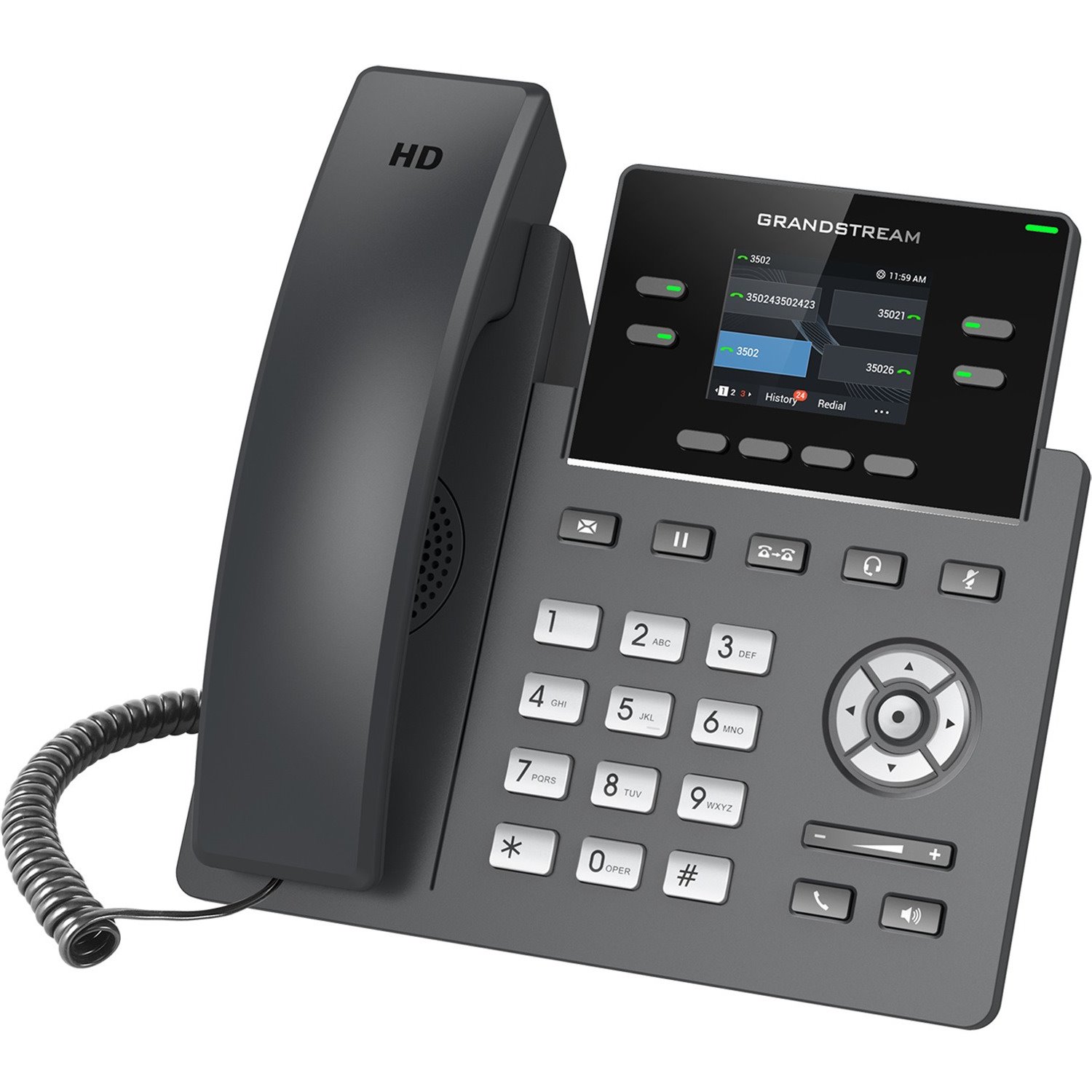 Grandstream GRP2612 IP Phone - Corded - Corded - Wall Mountable