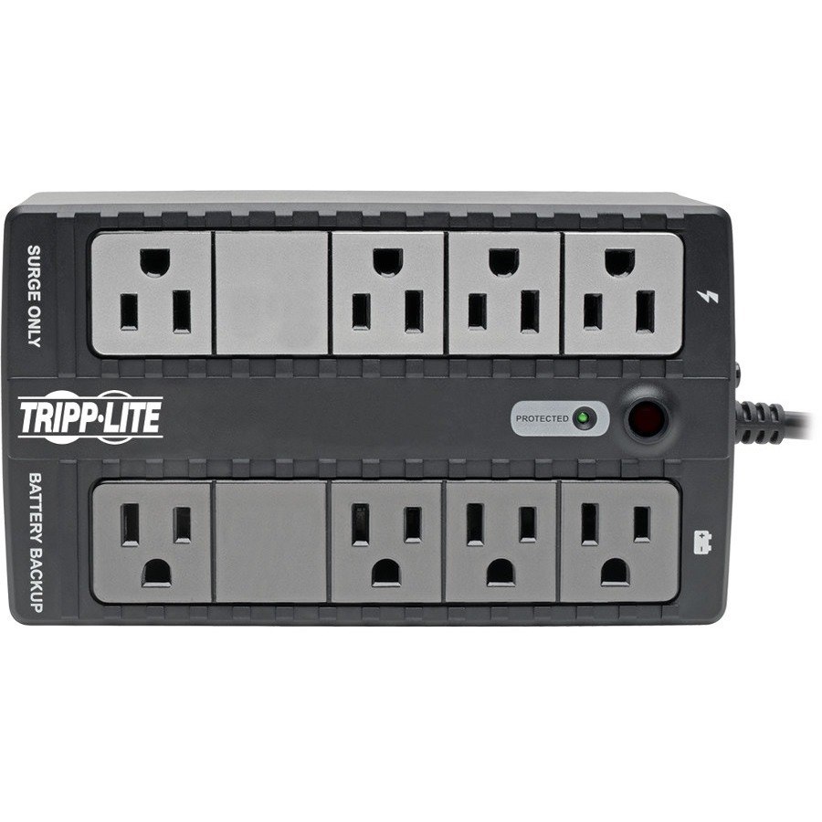 Tripp Lite by Eaton 120V 500VA 260W Standby UPS, 8 Outlets (NEMA 5-15R), 5-15P Plug, 5 ft. (1.52 m) Cord, Desktop/Wall Mount