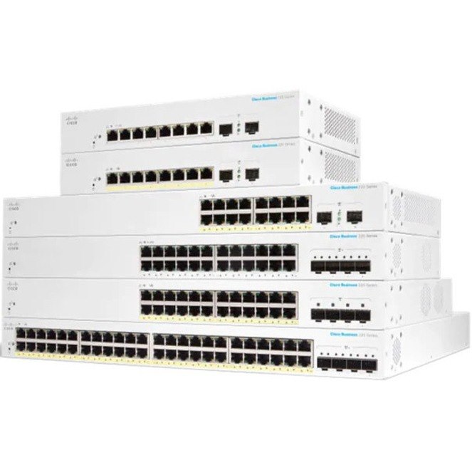 Cisco Business 220 CBS220-24FP-4G 24 Ports Manageable Ethernet Switch - Gigabit Ethernet - 10/100/1000Base-T, 1000Base-X