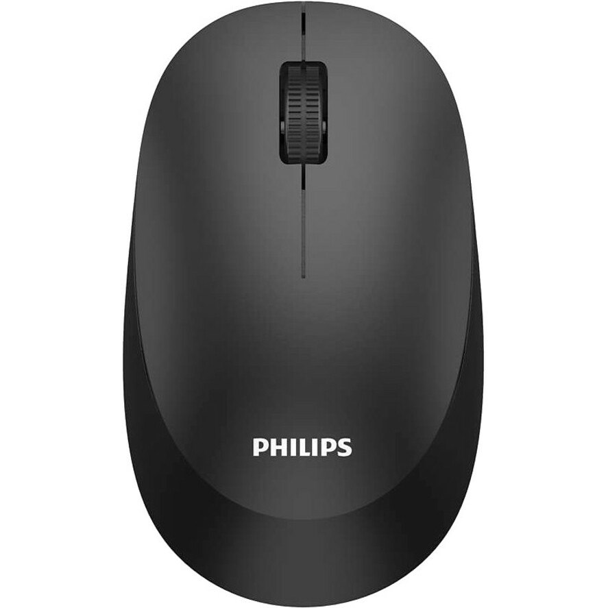 Philips Mouse - Radio Frequency - USB - Optical - 3 Button(s) - Black