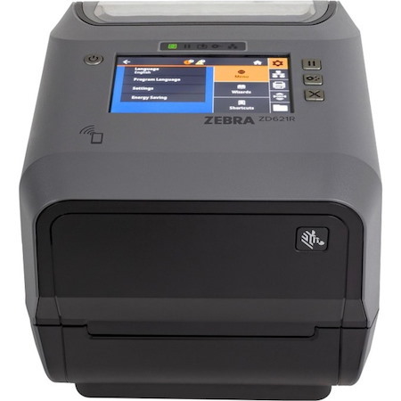 Zebra ZD621R Desktop Thermal Transfer Printer - Monochrome - Label/Receipt Print - USB - USB Host - Serial