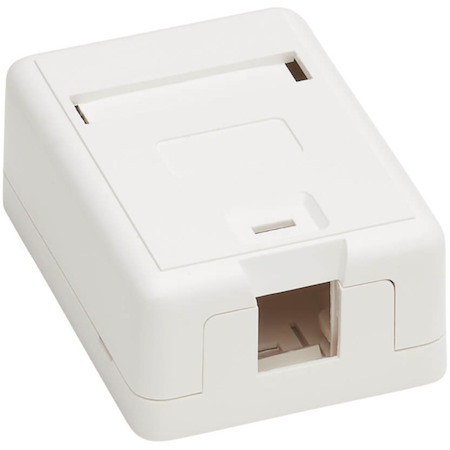 Tripp Lite by Eaton Surface-Mount Box for Keystone Jack 1-Port Wall Celling White