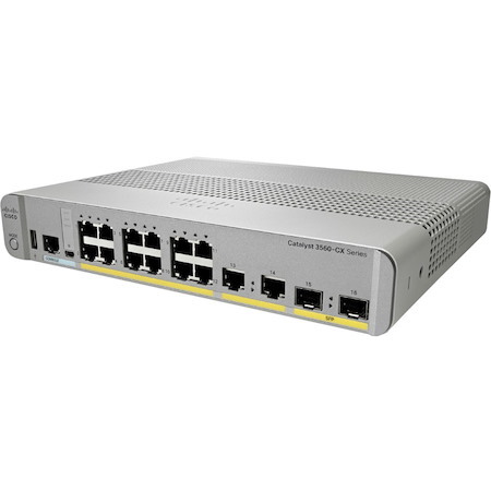 Cisco Catalyst 3560-CX 3560CX-8TC-S 8 Ports Manageable Layer 3 Switch - Gigabit Ethernet - 10/100/1000Base-T, 1000Base-X