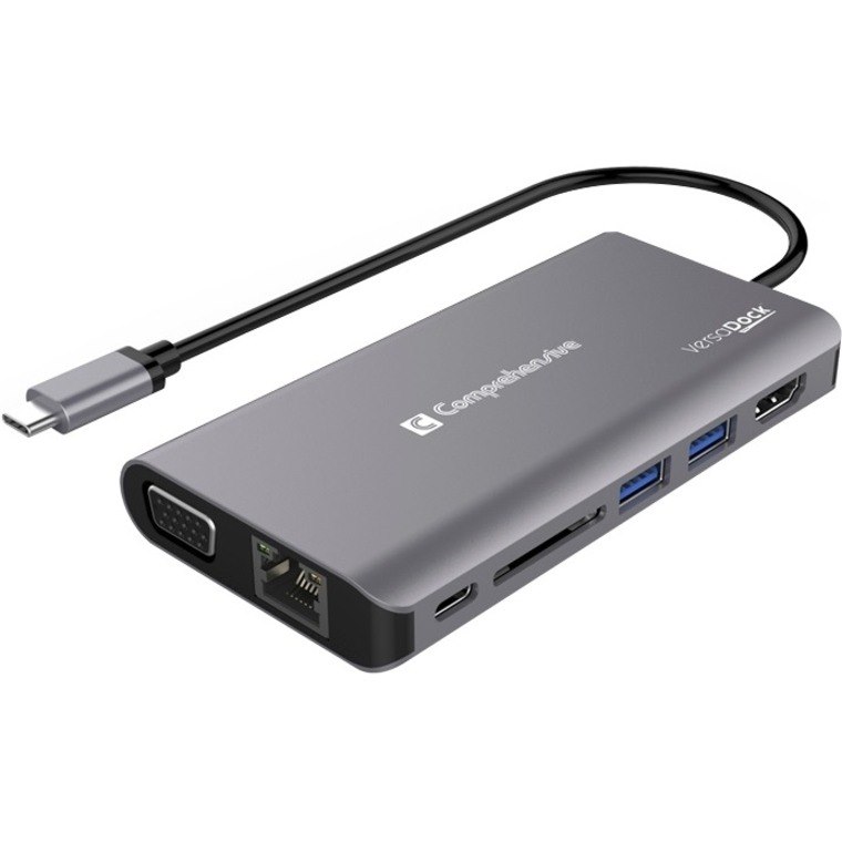 Comprehensive VersaDock USB-C 4K Dual Display Docking Station with HDMI, VGA & Ethernet